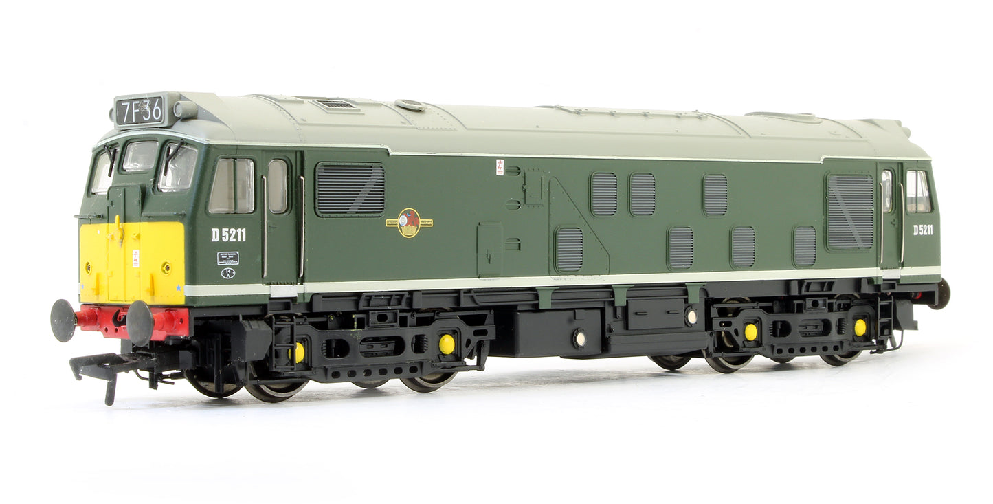 Pre-Owned Class 25/1 BO-BO D5211 BR Green Diesel Locomotive - DCC Fitted