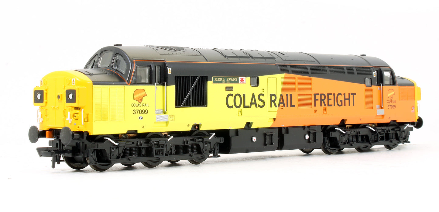 Pre-Owned 32-789 Class 37/0 37099 'Merl Evans' Colas Diesel Locomotive
