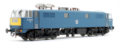 Class 86/0 'AL6' Bo-Bo Electric Locomotive BR Blue E3114 with small yellow warning panels and blue bufferbeams