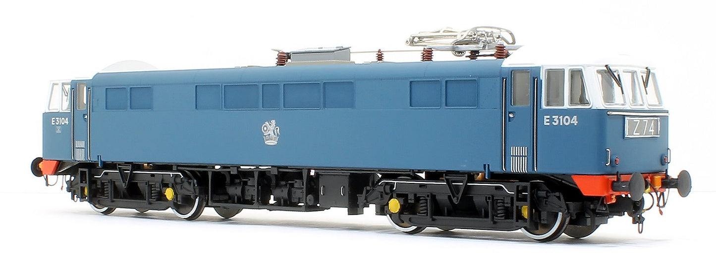 Class 86/0 'AL6' Bo-Bo Electric Locomotive BR Blue E3104 with red bufferbeams – as built