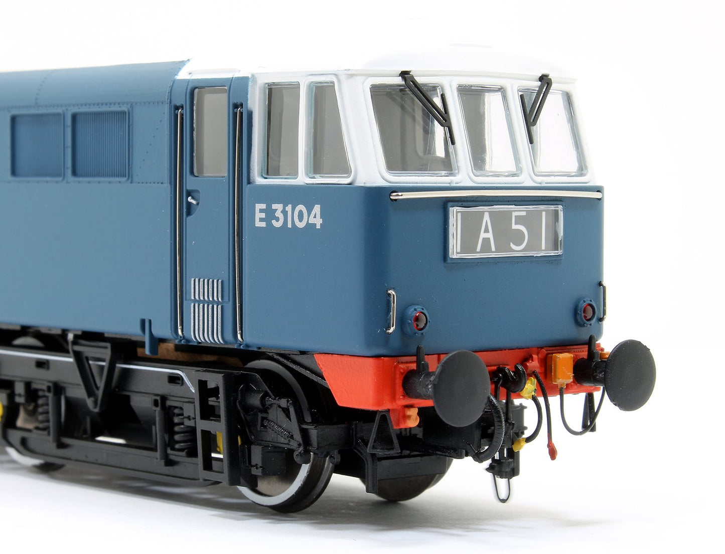 Class 86/0 'AL6' Bo-Bo Electric Locomotive BR Blue E3104 with red bufferbeams – as built