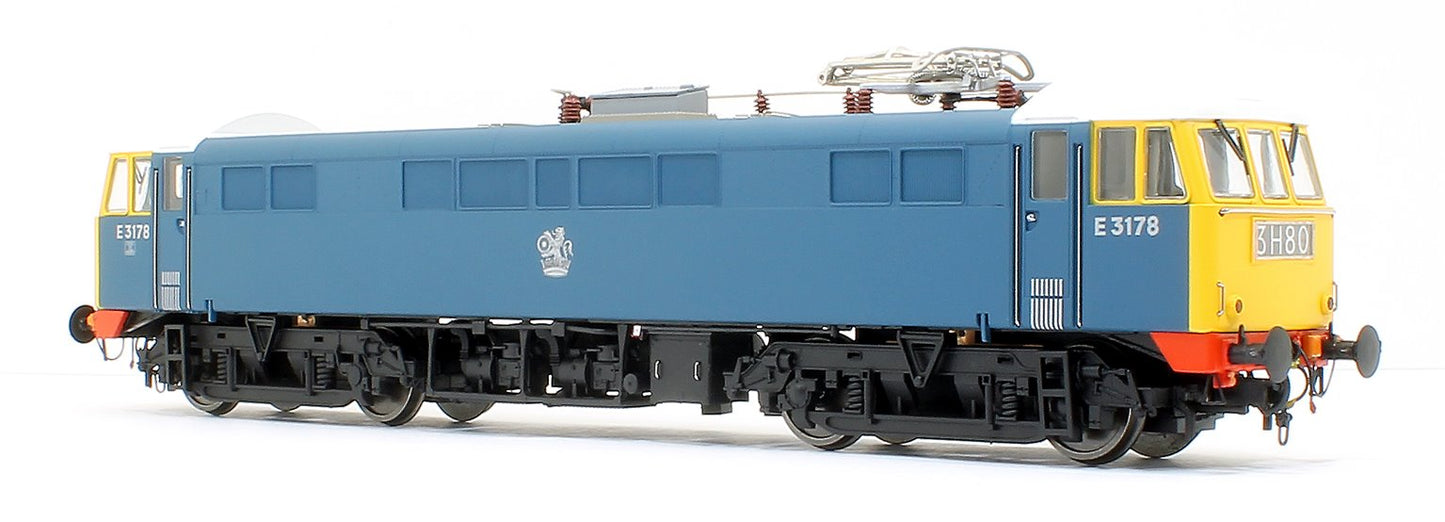 Class 86/0 'AL6' Bo-Bo Electric Locomotive BR Blue E3178 with full yellow ends, white cab roof and red bufferbeams