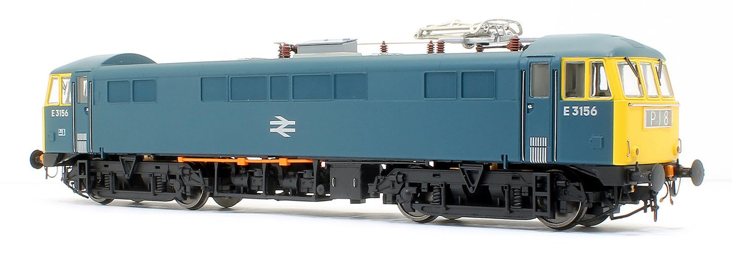 Class 86/0 'AL6' Bo-Bo Electric Locomotive BR Rail Blue E3156 with double arrow logo and full yellow ends
