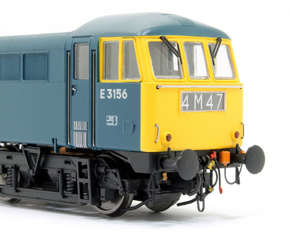 Class 86/0 'AL6' Bo-Bo Electric Locomotive BR Rail Blue E3156 with double arrow logo and full yellow ends