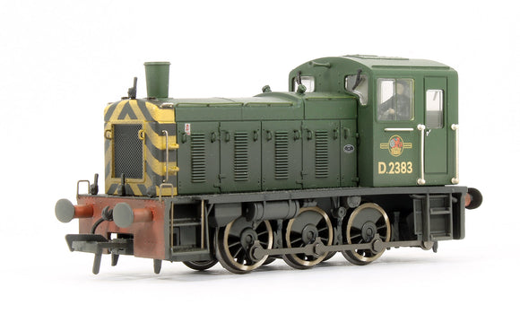 Pre-Owned Class 03 BR Plain Green Late Crest D2383 Diesel Shunter Locomotive (Weathered)