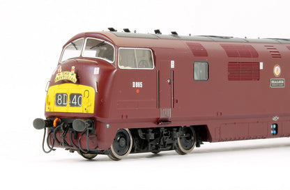 Pre-Owned Class 43 Warship D865 'Zealous' BR Maroon Yellow Panel Diesel Locomotive