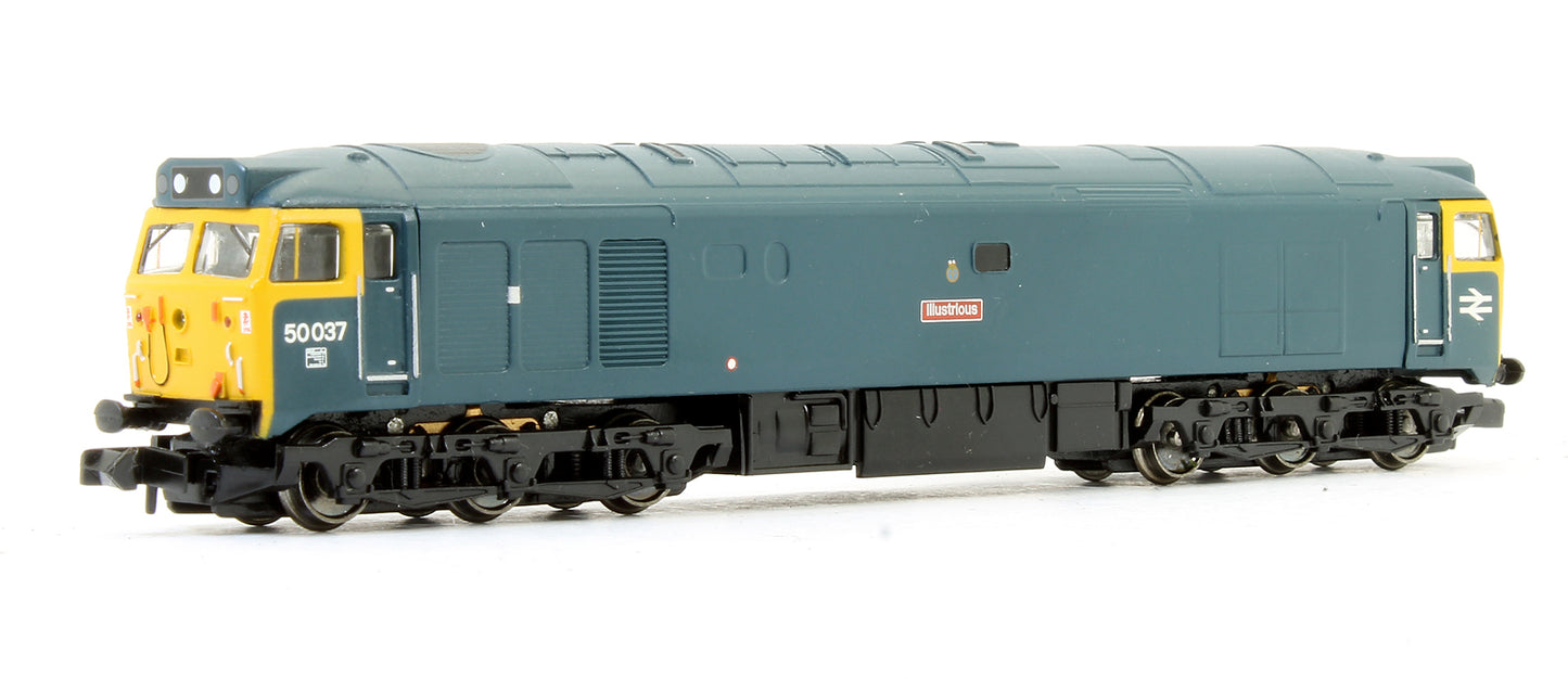 Pre-Owned Class 50037 'Illustrious' BR Blue Diesel Locomotive