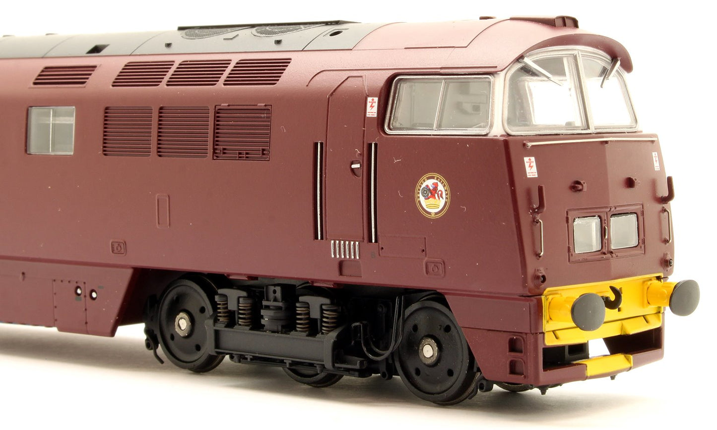 Pre-Owned 4D-003-014 Western Harrier Class 52 BR Maroon Yellow Buffer Beam D1008 Diesel Locomotive