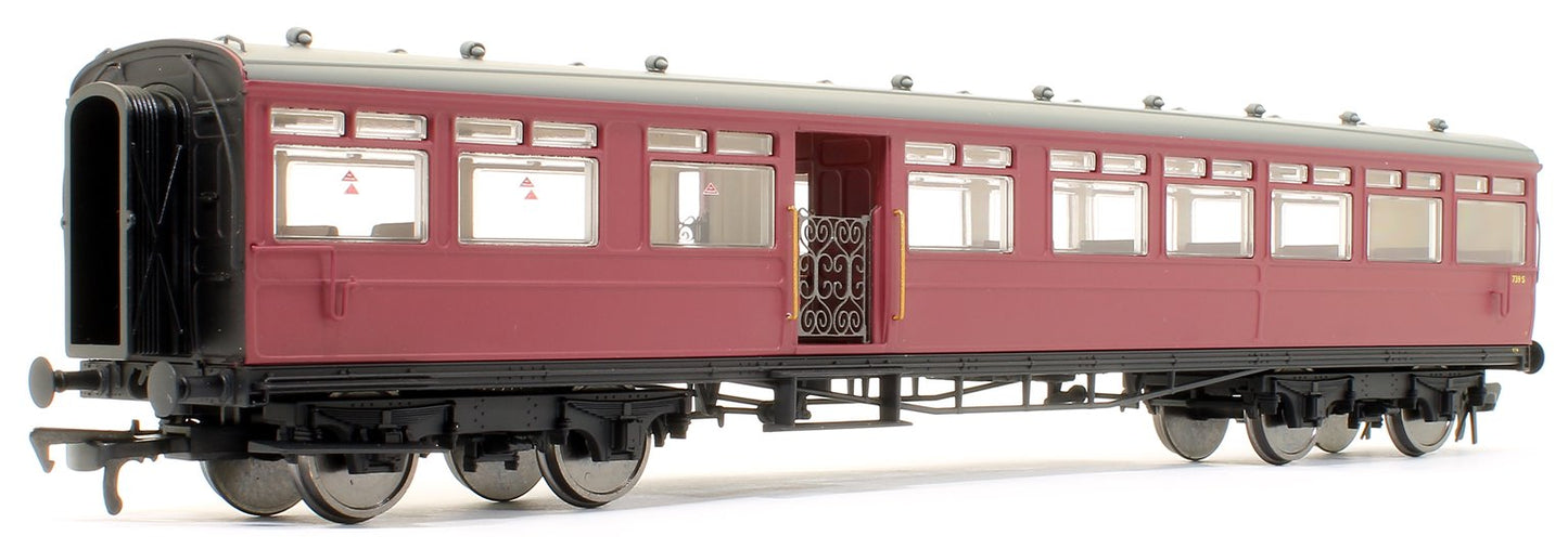 Pre-Owned E86001 LSWR 'Gate Stock' 2-Coach Set BR Crimson