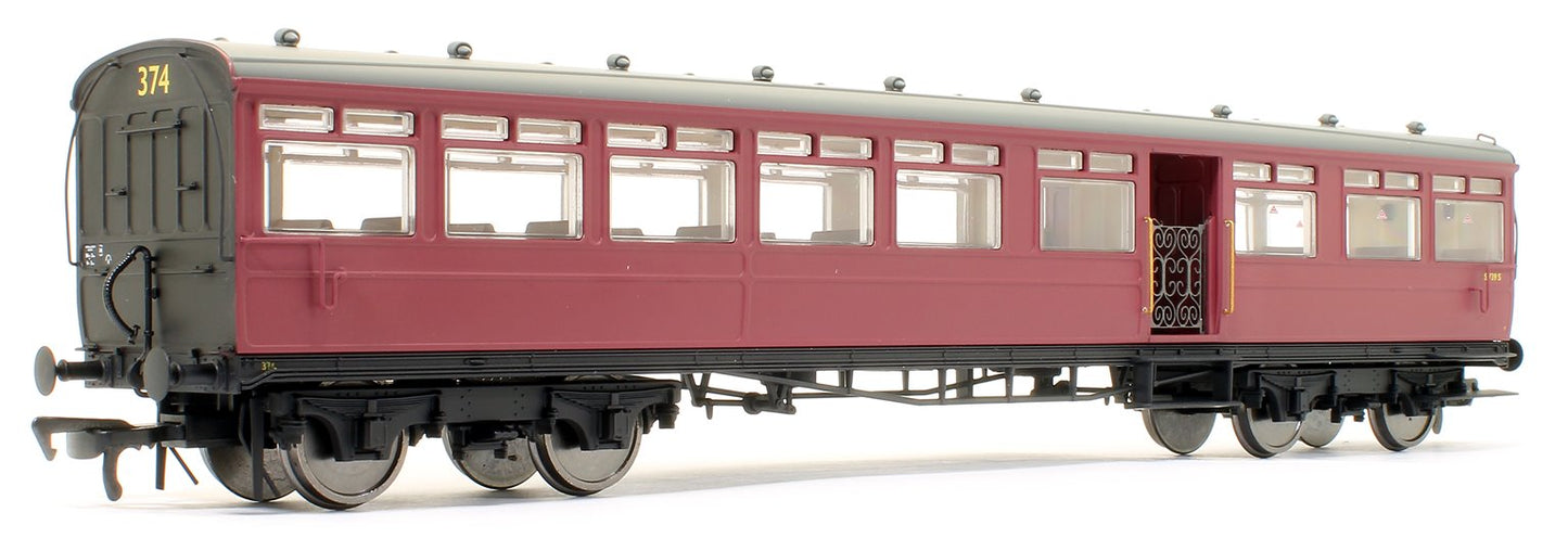 Pre-Owned E86001 LSWR 'Gate Stock' 2-Coach Set BR Crimson