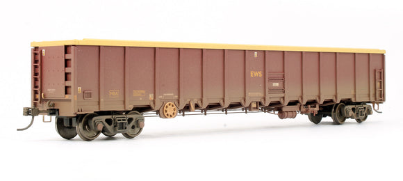 Pre-Owned EWS MBA Megabox High Sided Bogie Box Wagon Without Buffers - Weathered