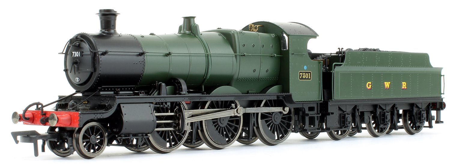 GWR Mogul 2-6-0 Locomotive Green with GWR & BR Smoke Box Number Plate #7301
