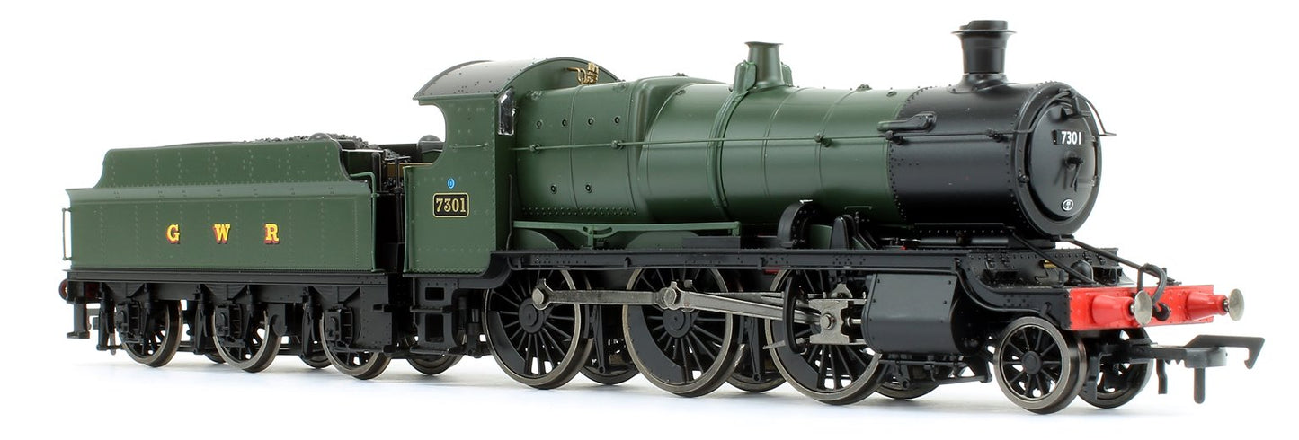 GWR Mogul 2-6-0 Locomotive Green with GWR & BR Smoke Box Number Plate #7301