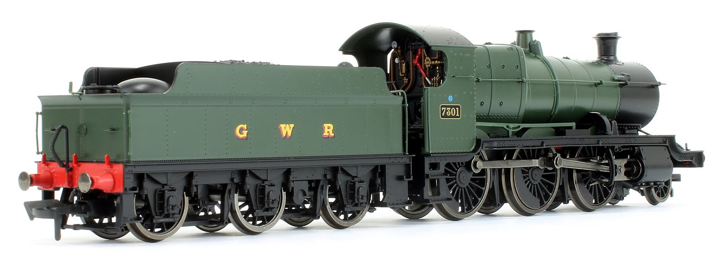 GWR Mogul 2-6-0 Locomotive Green with GWR & BR Smoke Box Number Plate #7301