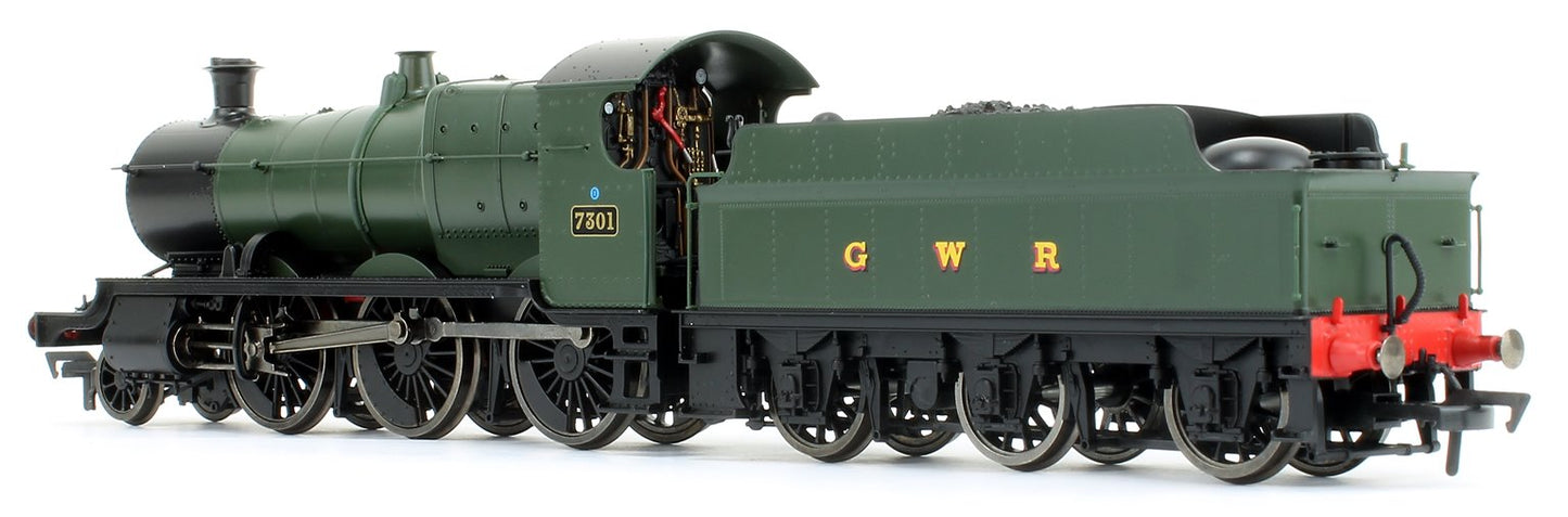 GWR Mogul 2-6-0 Locomotive Green with GWR & BR Smoke Box Number Plate #7301