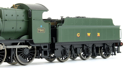 GWR Mogul 2-6-0 Locomotive Green with GWR & BR Smoke Box Number Plate #7301