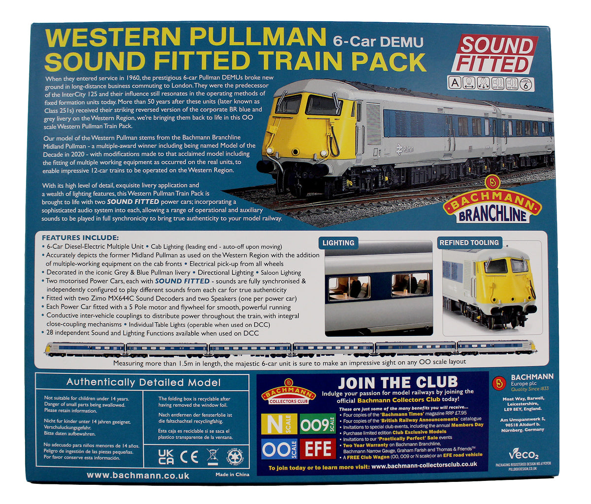 BR 'Western Pullman' 6-Car DEMU SOUND FITTED Train Pack