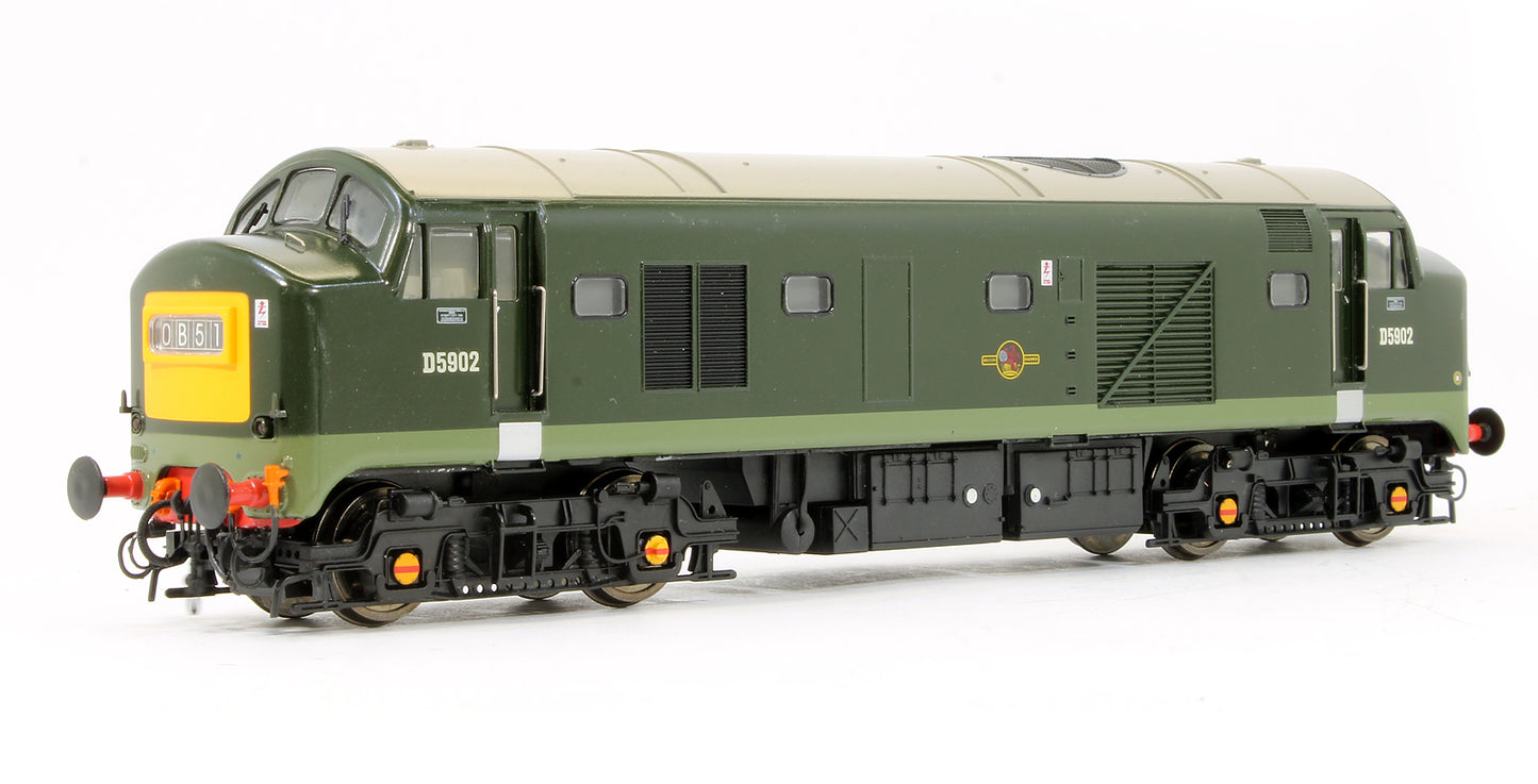 Pre-Owned Class 23 Baby Deltic D5902 BR Green Small Yellow Ends Diesel Locomotive