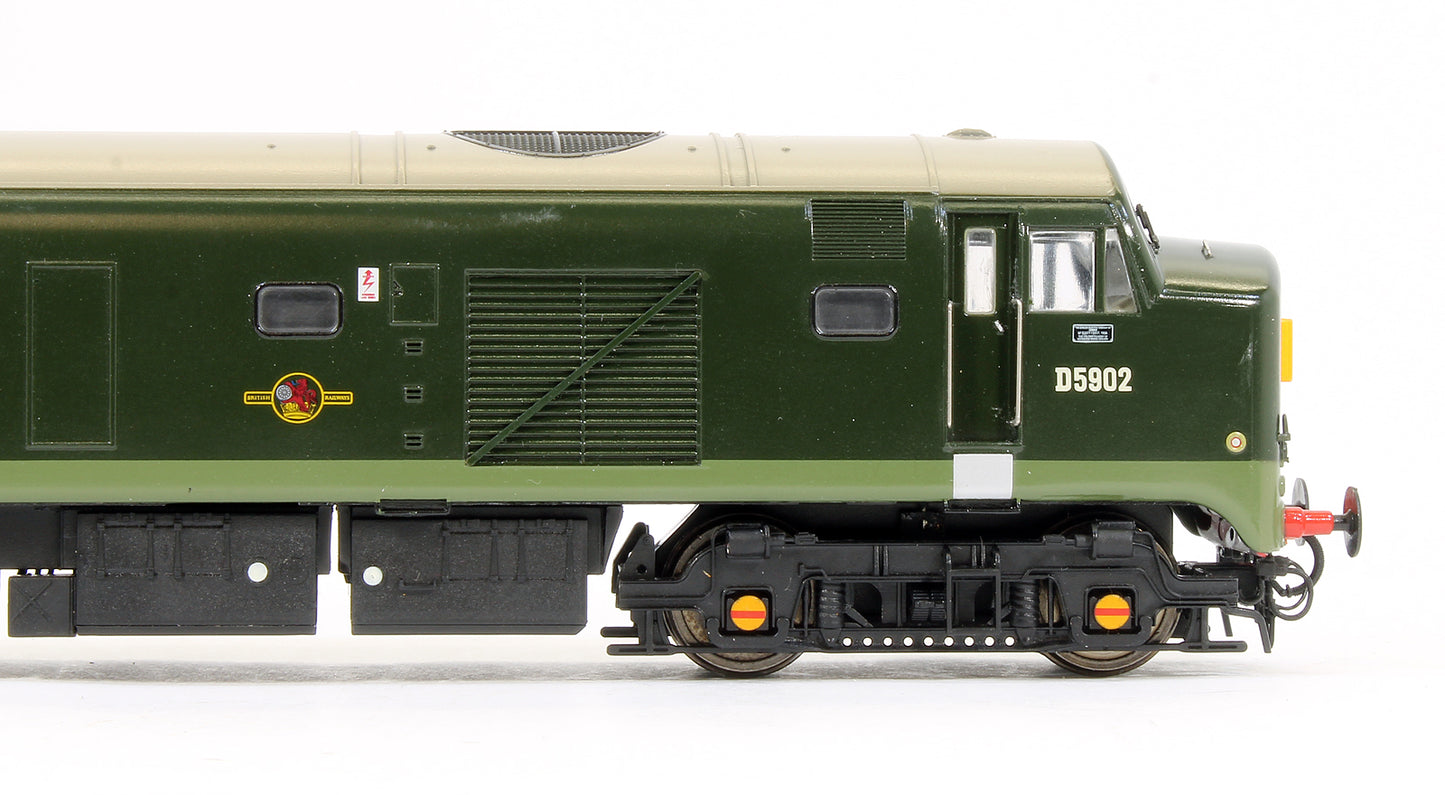 Pre-Owned Class 23 Baby Deltic D5902 BR Green Small Yellow Ends Diesel Locomotive