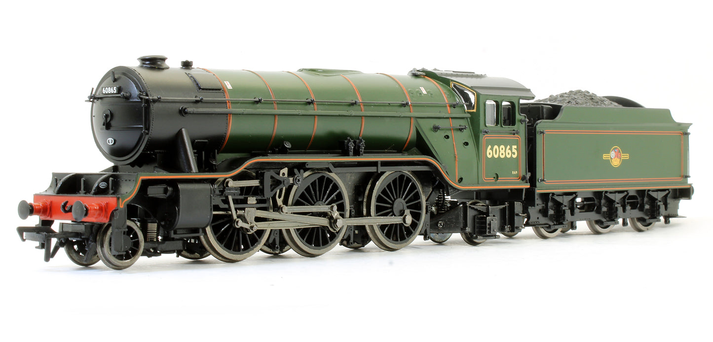 Pre-Owned 31-563 V2 BR Lined Green 60865 Late Crest Stepped Tender Steam Locomotive
