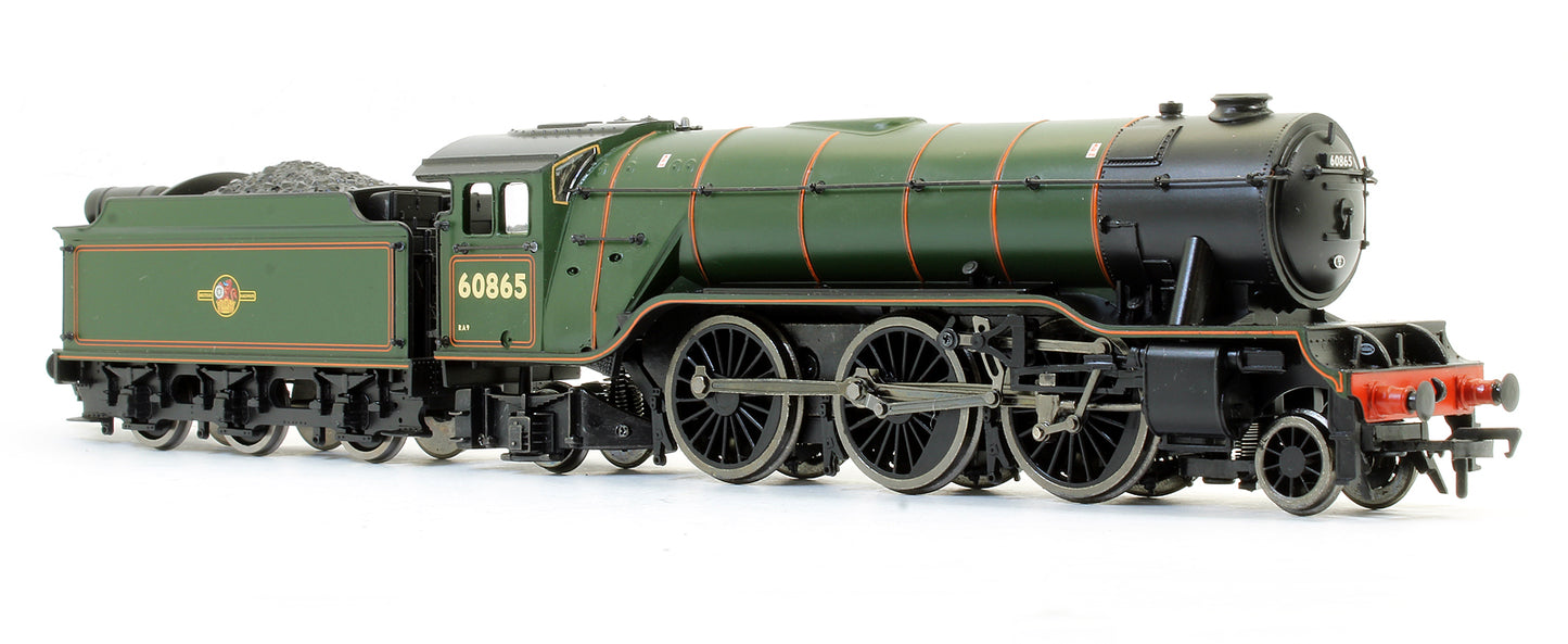 Pre-Owned 31-563 V2 BR Lined Green 60865 Late Crest Stepped Tender Steam Locomotive