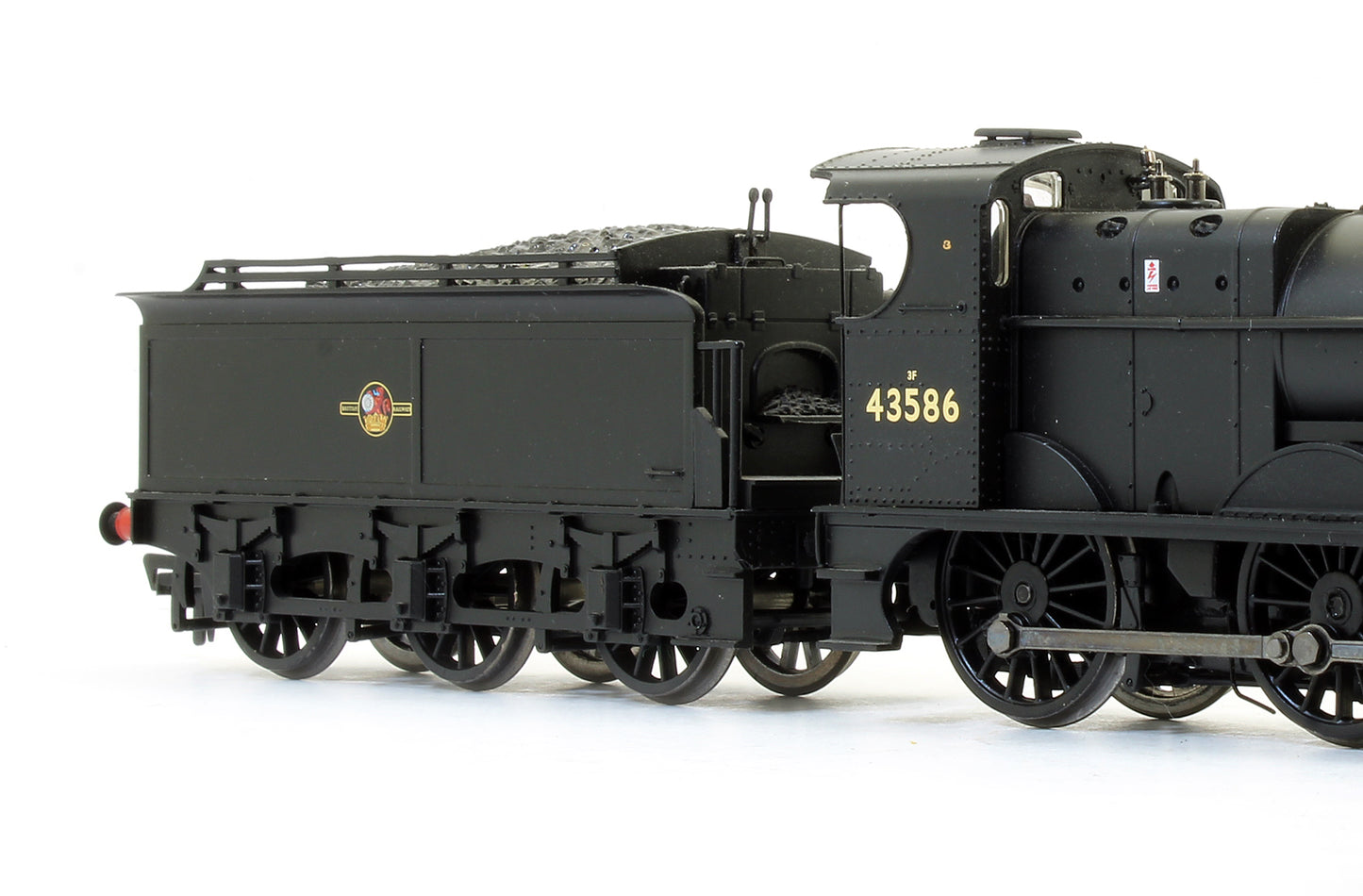 Pre-Owned Class 3F 43586 BR Black Late Crest Steam Locomotive