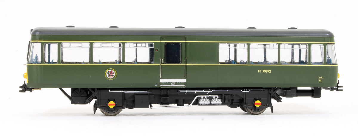 Pre-Owned Park Royal Railbus M79972 BR Green With Small Yellow Panels - DCC Fitted