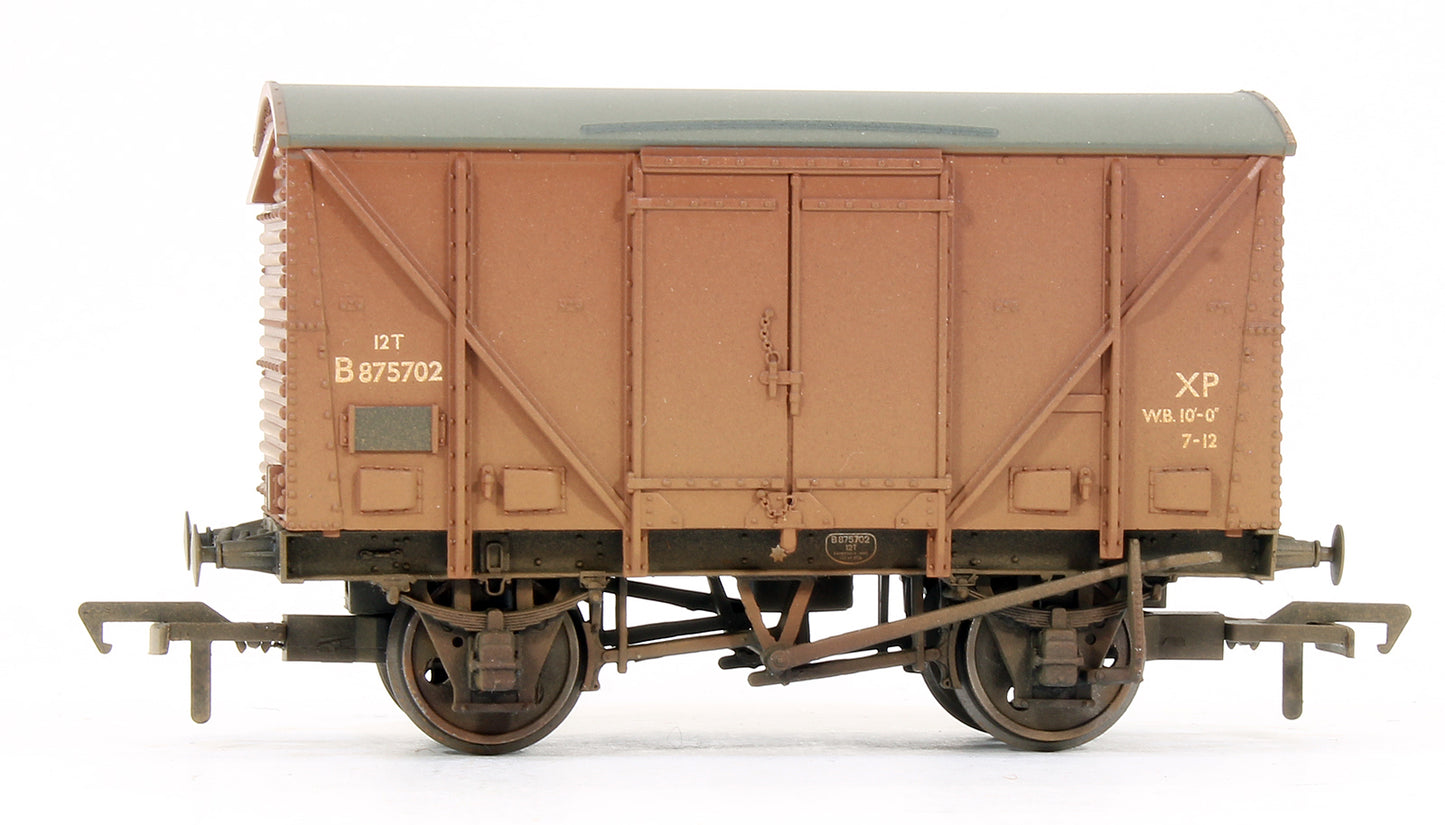Pre-Owned 38-185 Set Of 3 Plywood Fruit Vans BR Bauxite (Weathered)
