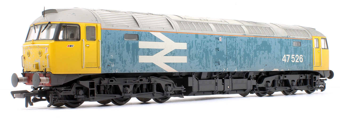 Class 47/4 47526 BR Blue (Large Logo) Diesel Locomotive - Weathered