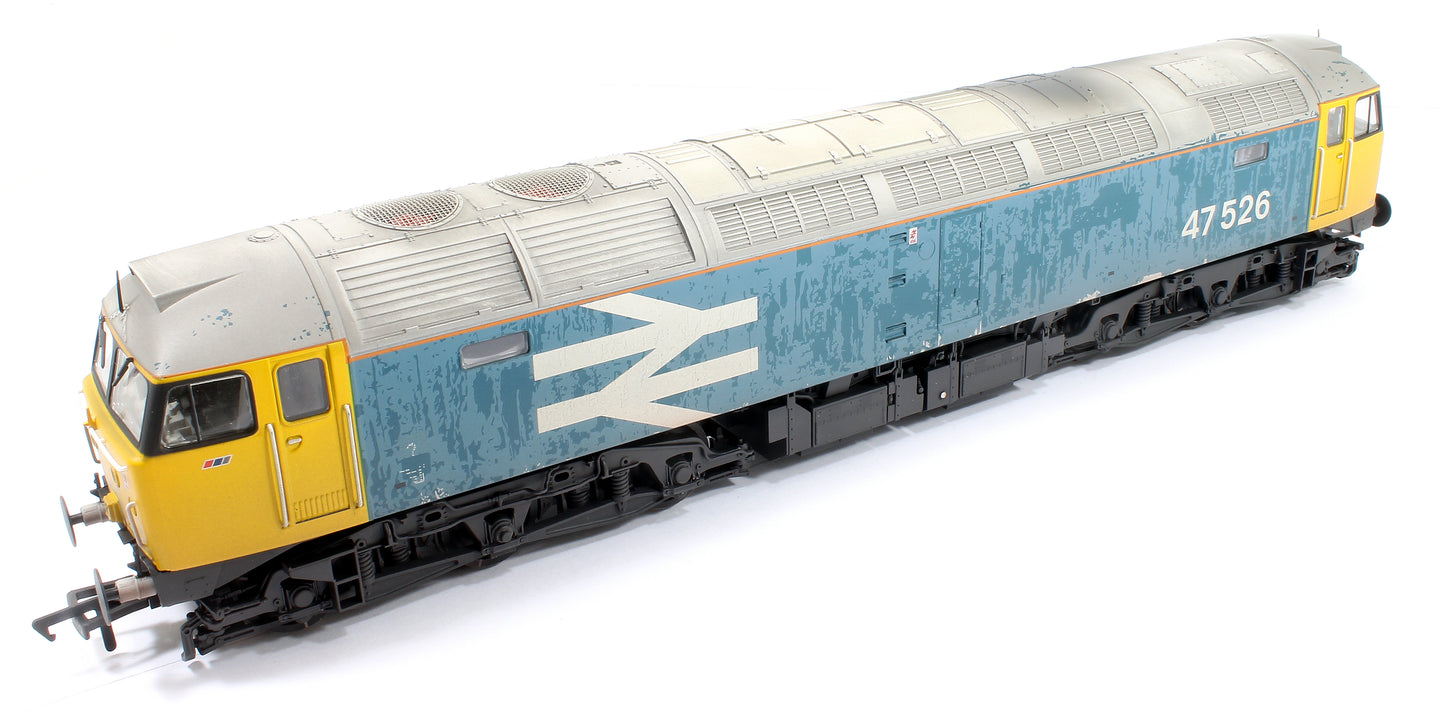 Class 47/4 47526 BR Blue (Large Logo) Diesel Locomotive - Weathered