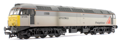 Class 47/3 47376 'Freightliner 1995' Freightliner Grey Diesel Locomotive - Weathered - DCC Sound