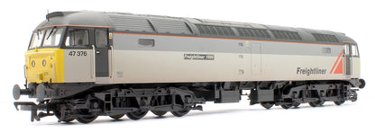 Class 47/3 47376 'Freightliner 1995' Freightliner Grey Diesel Locomotive - Weathered - DCC Sound