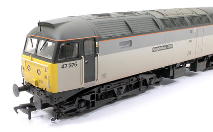 Class 47/3 47376 'Freightliner 1995' Freightliner Grey Diesel Locomotive - Weathered