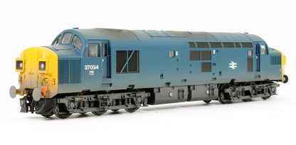 Pre-Owned 32-781A Class 37/0 Diesel 37034 BR Blue Diesel Locomotive (Weathered)