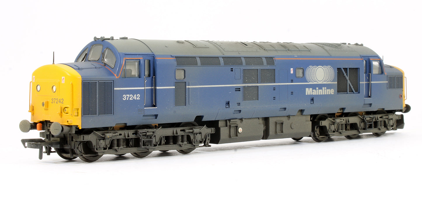 Class 37/0 Diesel 37242 Mainline Blue Diesel Locomotive - Weathered