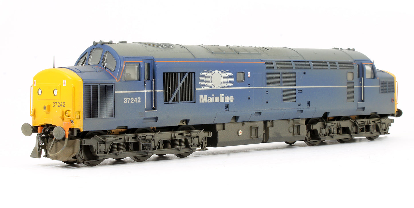 Class 37/0 Diesel 37242 Mainline Blue Diesel Locomotive - Weathered
