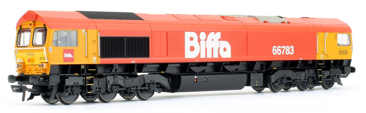 Class 66/7 66783 'The Flying Dustman' GBRf 'Biffa' Red Diesel Locomotive (DCC Ready)