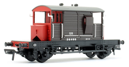 38-400B SR 25T 'Pill Box' Brake Van Right-Hand Duckets SR Brown No. 56466