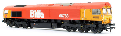 Class 66/7 66783 'The Flying Dustman' GBRf 'Biffa' Red Diesel Locomotive (DCC Ready)