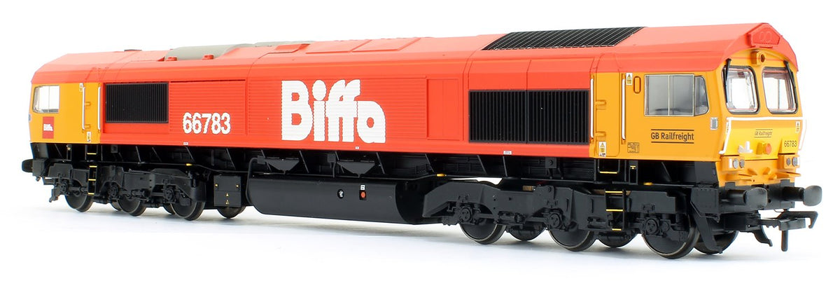 Class 66/7 66783 'The Flying Dustman' GBRf 'Biffa' Red Diesel Locomotive (DCC Ready)