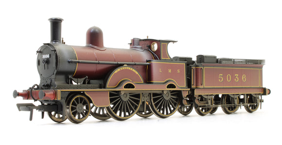 Custom Weathered LNWR Improved Precedent Class 'Novelty' LMS Crimson Lake 2-4-0 Steam Locomotive No.5036