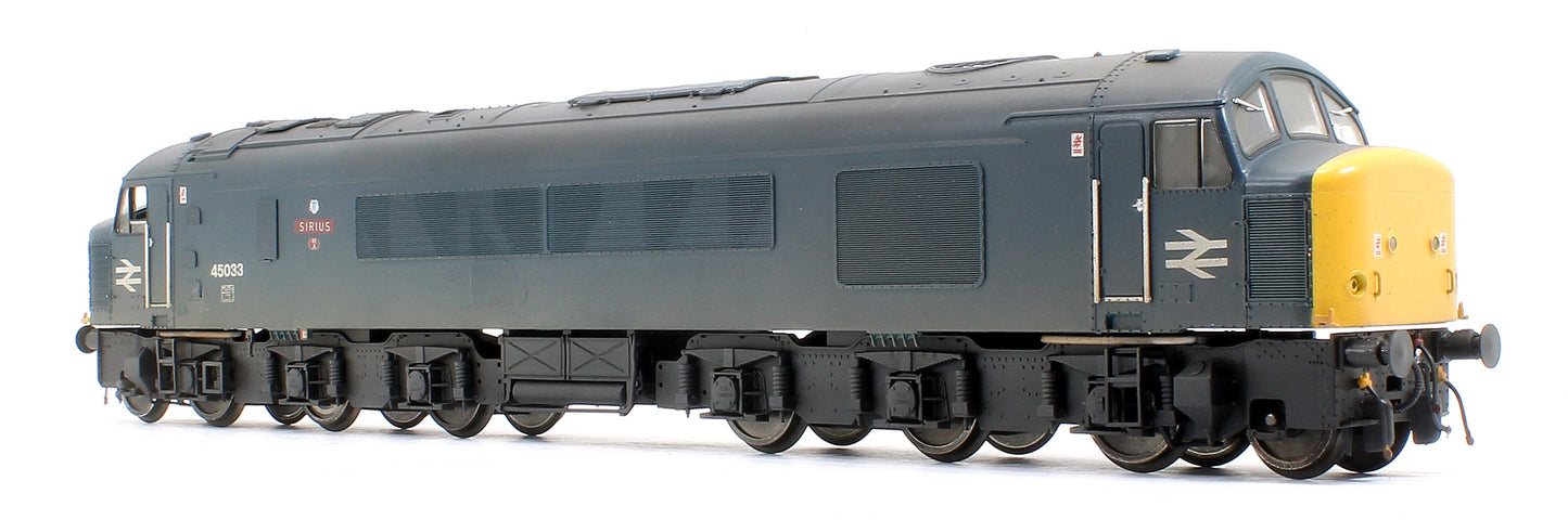 Pre-Owned Class 45/0 Class 45033 'Sirius' BR Blue with Full Yellow Ends and Tinsley Names (Weathered)