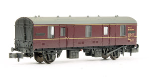 Pre-Owned MK1 CCT Covered Carriage BR Lined Maroon (Weathered)
