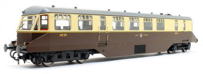 GWR AEC Diesel Railcar GWR chocolate/cream with monogram (dark roof)