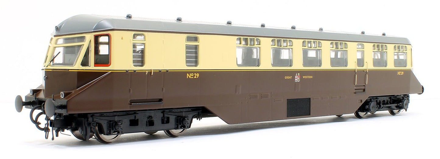 GWR AEC Railcar GWR chocolate/cream with monogram (grey roof) Diesel Locomotive