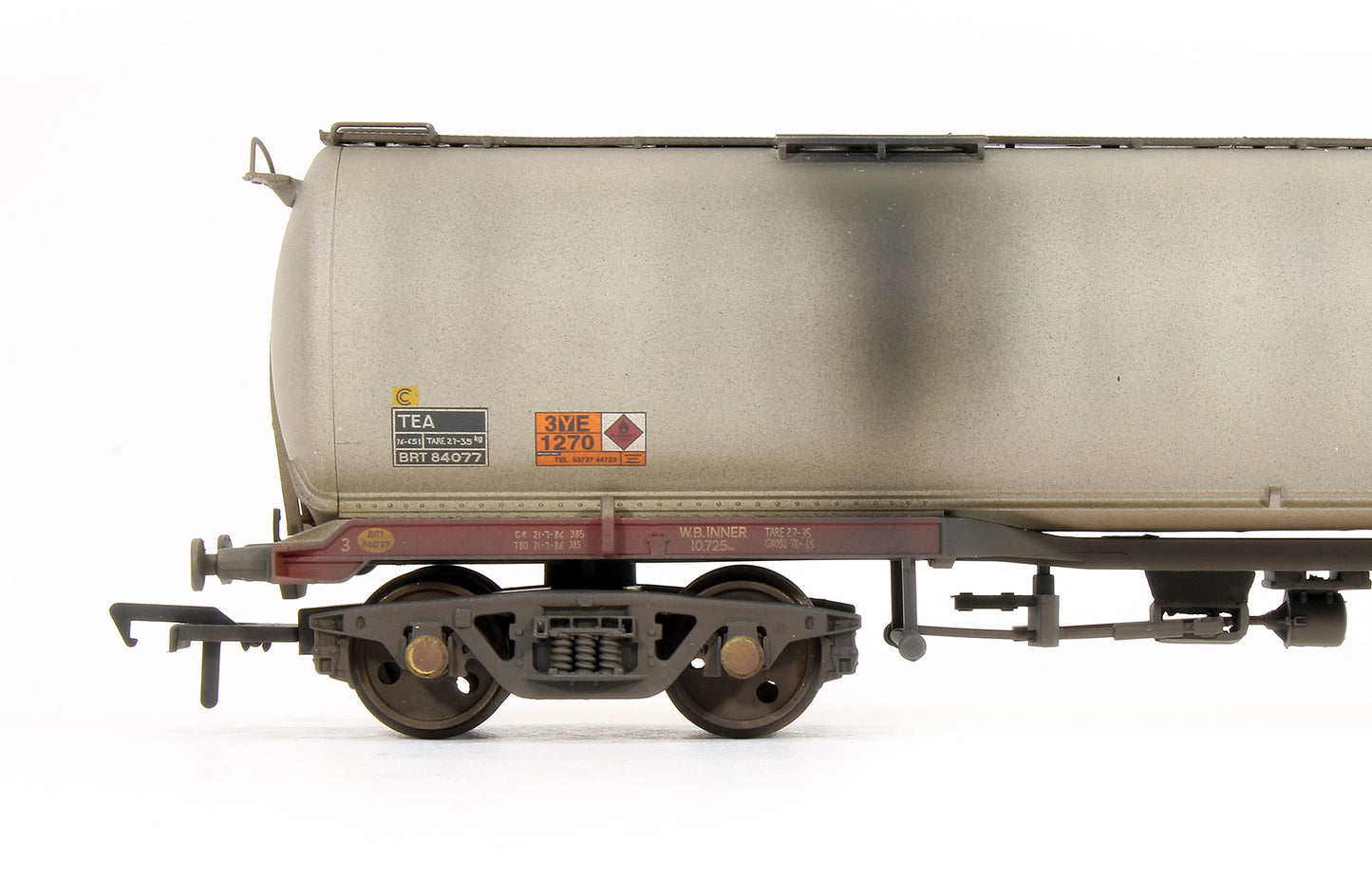 Pre-Owned 100T TEA Bogie Tank Wagon BRT Grey (Deluxe Weathering)