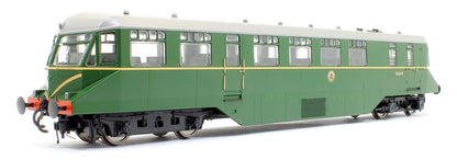 GWR AEC Diesel Railcar GWR BR green with speed whiskers (dark grey roof)