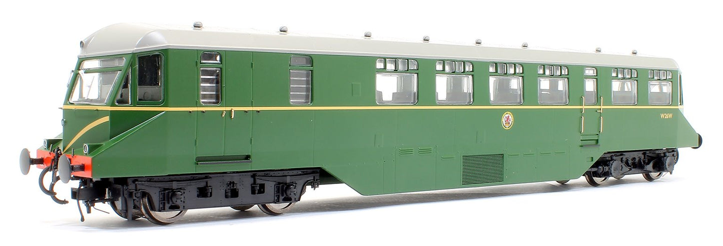 GWR AEC Railcar GWR BR green with speed whiskers (dark grey roof) Diesel Locomotive