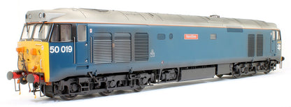 Class 50 019 'Ramillies' Departmental Blue Diesel Locomotive (Weathered)