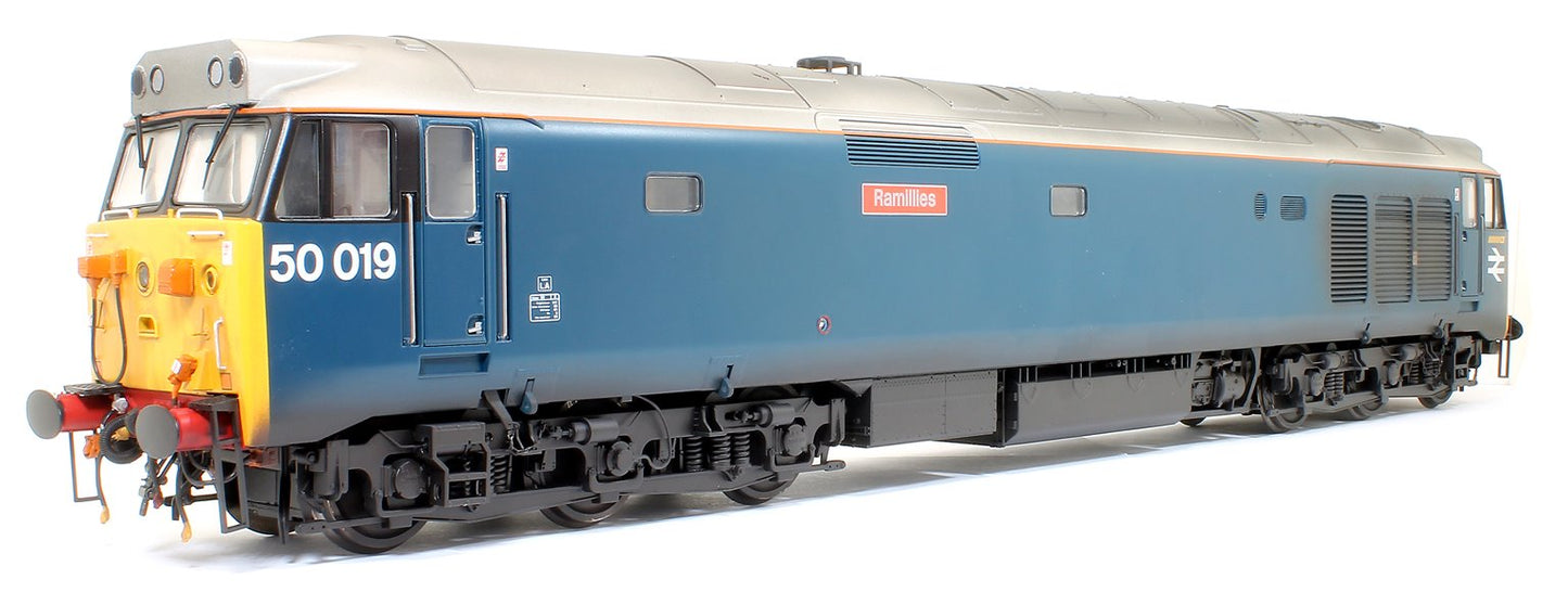 Pre-Owned Class 50 019 'Ramillies' Departmental Blue Diesel Locomotive - Weathered